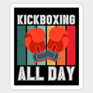 Kickboxing All Day Sticker